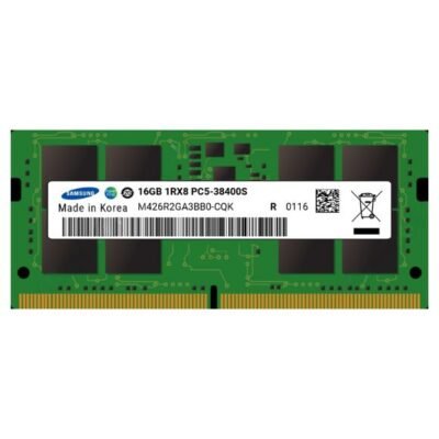 M426R2GA3BB0-CQK – Samsung 1x 16GB DDR5-4800 SODIMM PC5-38400S Single Rank x8 Module