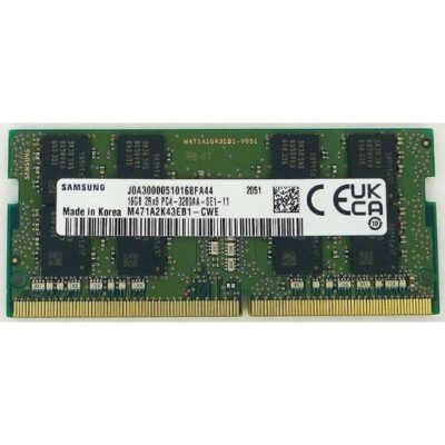 M471A2K43EB1-CWE – Samsung 1x 16GB DDR4-3200 SODIMM PC4-25600S Dual Rank x8 Module